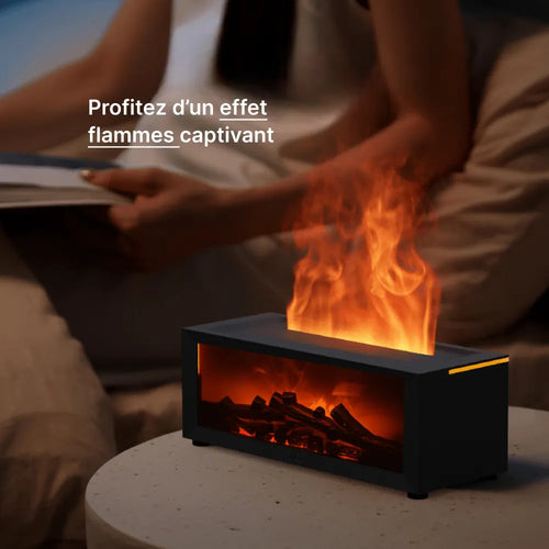Humidificateur à Effet Flamme LED – Diffuseur d’Huiles Essentielles Silencieux